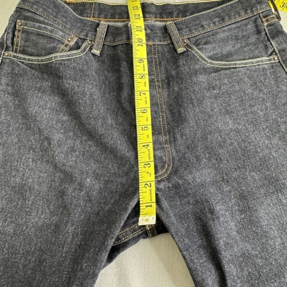 Levis 501 Black Wash Jeans Mens 34 - Picture 10 of 12